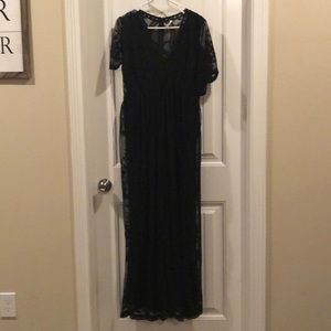 Pink blush lace dress